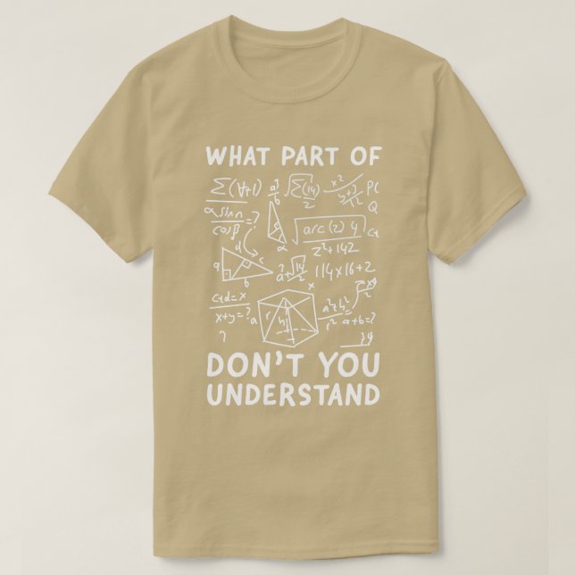 T-shirt Quelle Partie De Ne Comprenez-Vous Pas Drôle Ensei (Design devant)