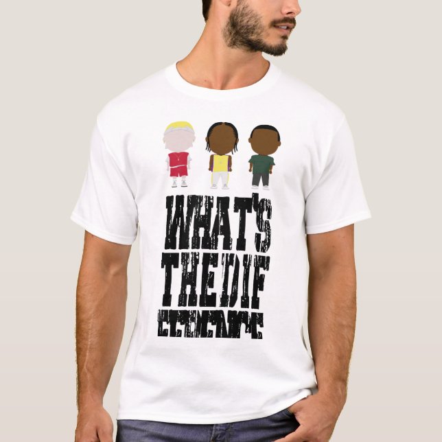T-shirt Quelle_s la différence (Devant)