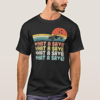 T-shirt Quelle sauvegarde Vintage Retro Rocket Soccer Car 
