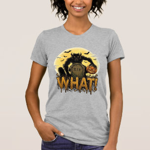 T-shirt Quelle tombe de citrouille de loup-garou pleine lu