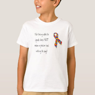 T-shirt quelque chose dire - l'autisme