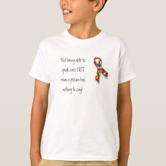 T-shirt quelque chose dire - l'autisme