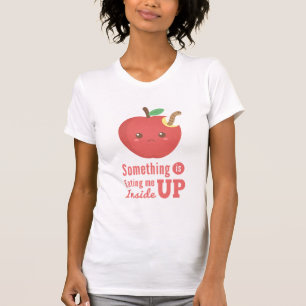T-shirt Quelque chose me dévore de l'intérieur - Pomme ave