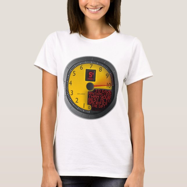 T-shirt Quelque chose moins que votre meilleur (Devant)