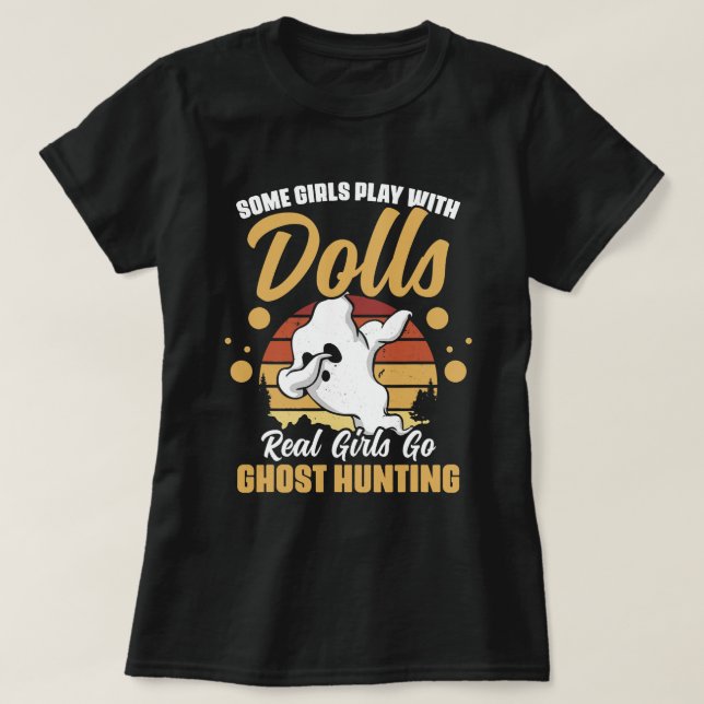 T-shirt Quelques Filles Jouent Avec Poupées Les Filles Rée (Design devant)
