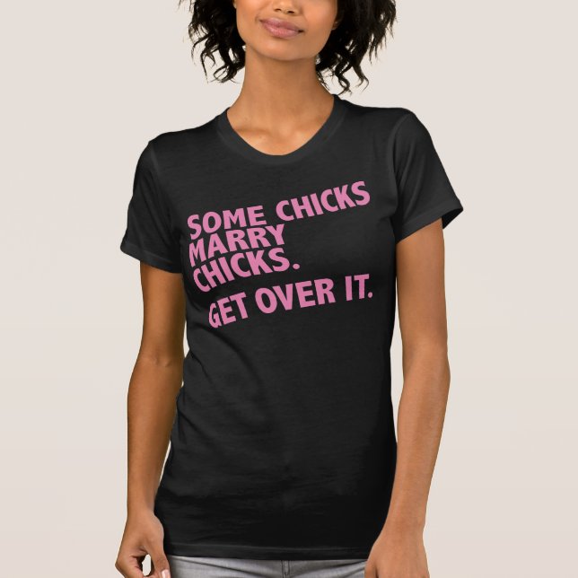 T-shirt Quelques poussins marient des poussins. Obtenez (Devant)