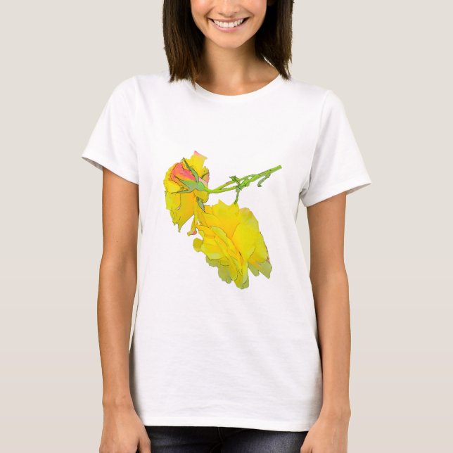T-shirt Quelques Roses coupés (Devant)