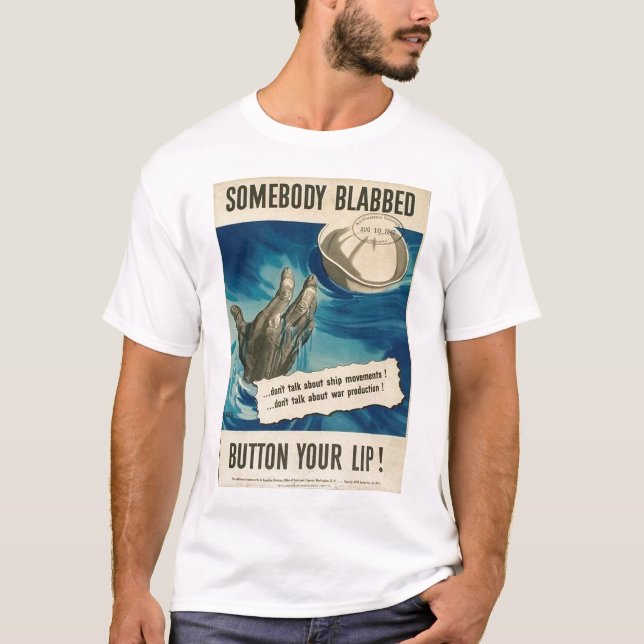 T-shirt Quelqu'un a bavardé la deuxième guerre mondiale (Devant)