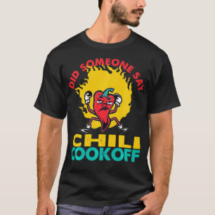T-shirt Quelqu'Un A Dit Chili Cookoff Design Pepper Head