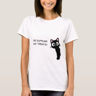 T-shirt Quelqu'un a dit des friandises ? Drôle de chat noi