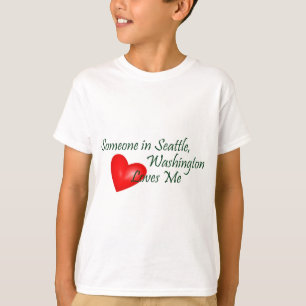 T-shirt Quelqu'un à Seattle m'aime