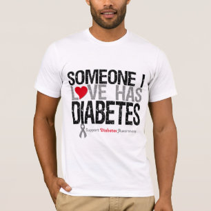 T-shirt Quelqu'un amour d'I a le diabète