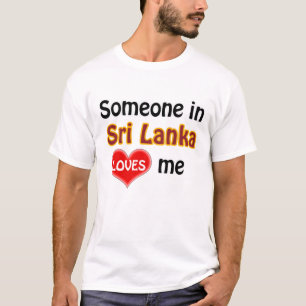 T-shirt Quelqu'un au Sri Lanka m'aime