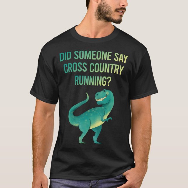 T-shirt Quelqu'Un Dit Cross Country Running XC (Devant)