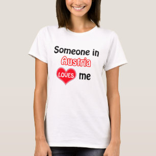 T-shirt Quelqu'un en Autriche m'aime