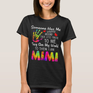 T-shirt Quelqu'Un M'A Emballé Autour De Leurs Petits Doigt