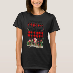 T-shirt Quelqu'Un Spécial M'Appelle Gigi Buffalo Plaid Flo