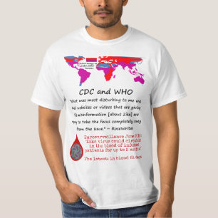 T-shirt Qu'est-ce qui dérange le CDC et l'OMS par RoseWrit