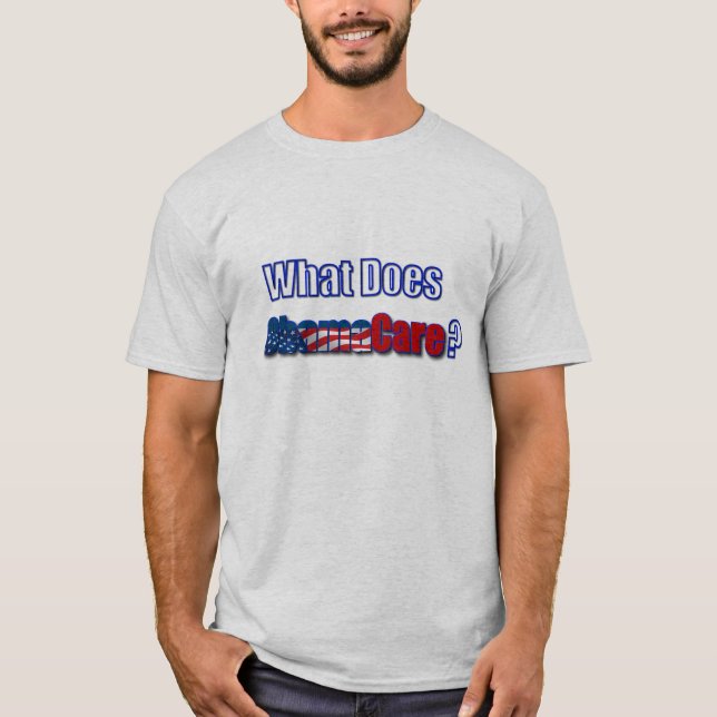 T-shirt Qu'est-ce qui intéresse Obama ? (Devant)