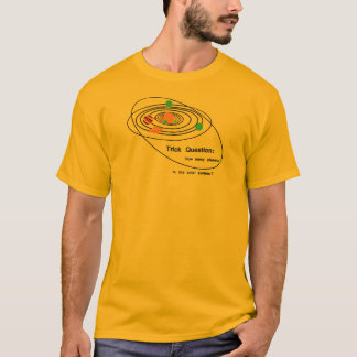 T-shirt Question de tour de planètes de Pluton