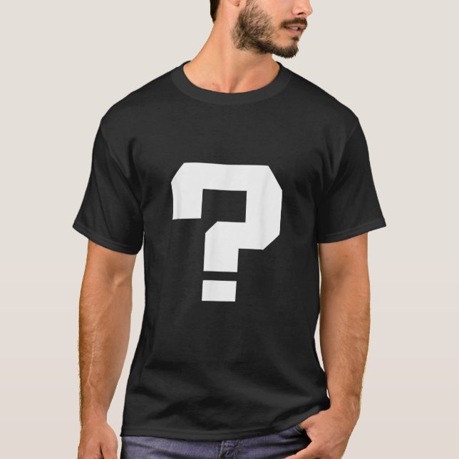 T-shirt Question Mark Square Font Punctuation Character 80 (Devant)