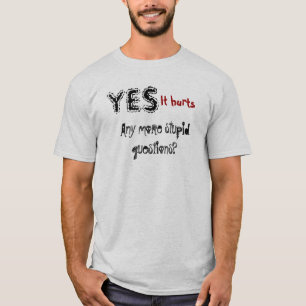 T-shirt Question stupide