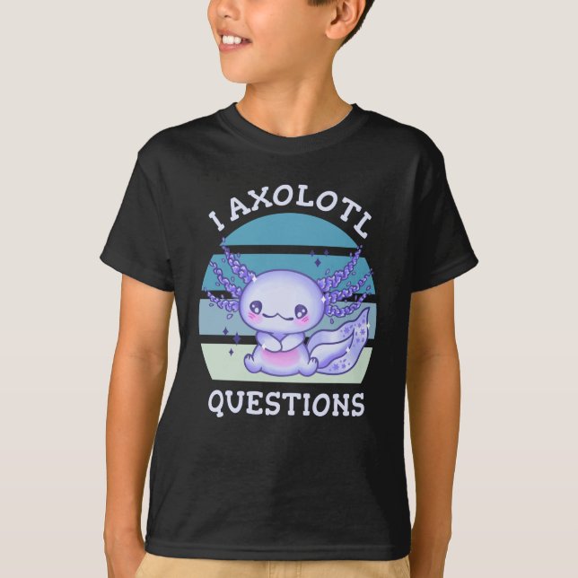 T-shirt Questions axolotales (Devant)