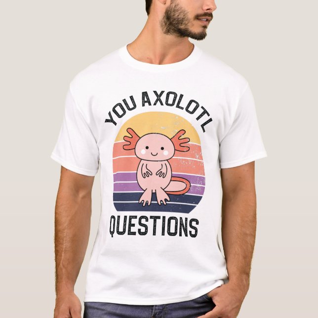 T-shirt Questions Axolotl (Devant)