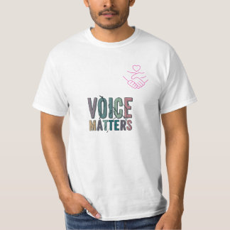 T-shirt Questions de voix