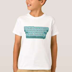T-shirt Questions rhétoriques Grammaire amusante