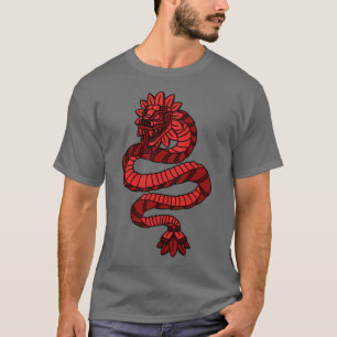 T-shirt Quetzalcoatl Aztec Mayan Featherserpent Toltec