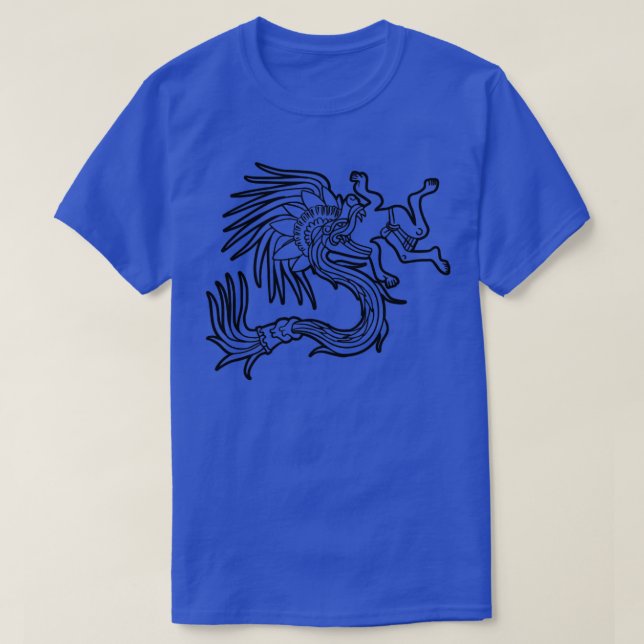 T-shirt Quetzalcoatl Aztec Mayan Featherserpent Toltec (Design devant)