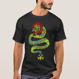 T-shirt Quetzalcoatl Aztec Mayan Featherserpent Toltec