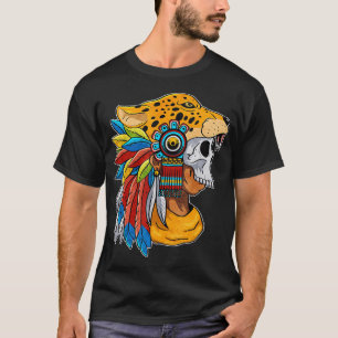 T-shirt Quetzalcoatl Crâne Aztec Guerrier Mayan Inca Tolte