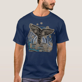 T-shirt Queue de baleines vintages