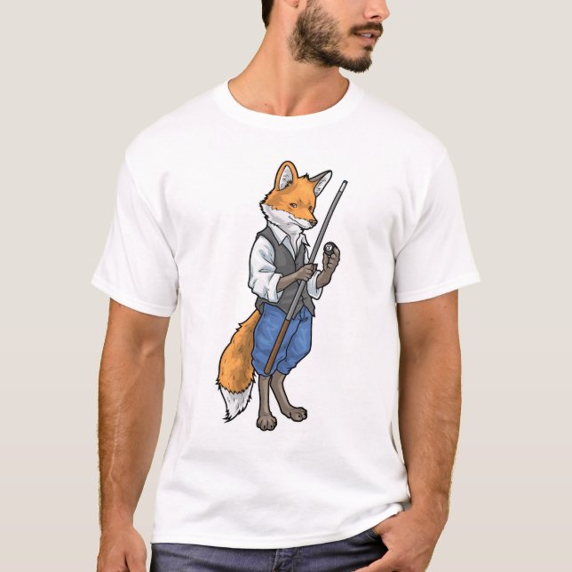 T-shirt Queue de billard Fox (Devant)