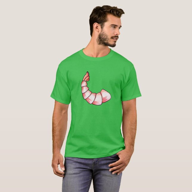 T-shirt Queue de crevettes (Devant entier)