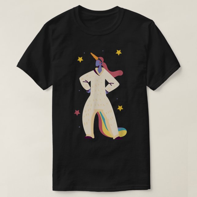 T-shirt Queue de fée de licorne (Design devant)