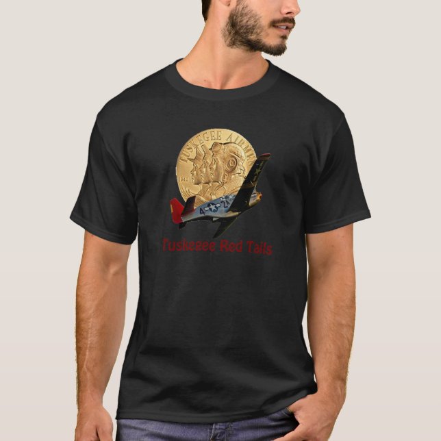 T-shirt Queue de rouge de Tuskegee (Devant)