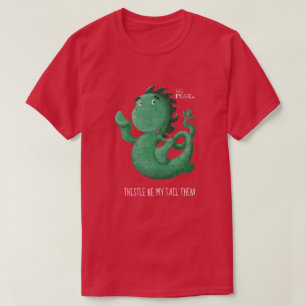 T-shirt Queue petite de chardon de monstre de Loch Ness de