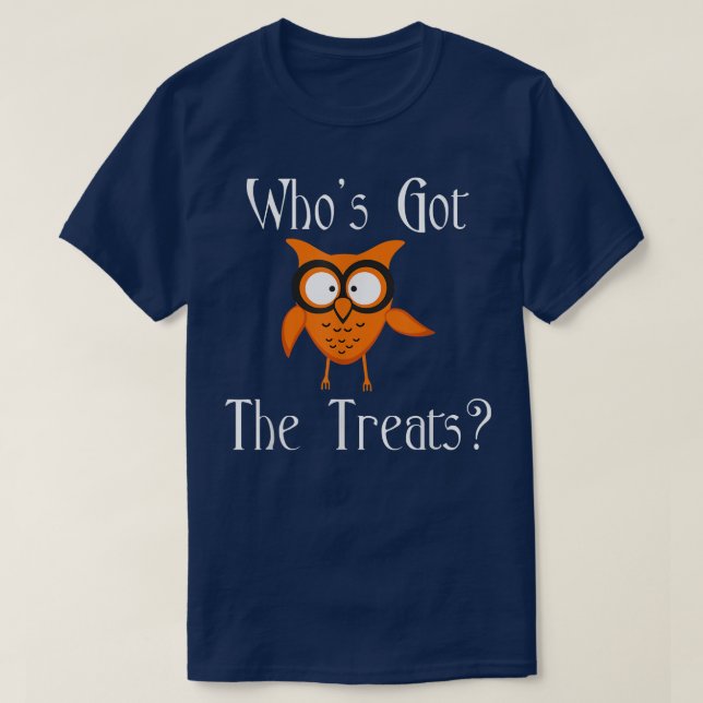 T-shirt Qui a la Chouette des Soins Drôle Chemise Hallowee (Design devant)