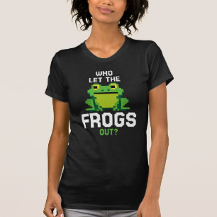 T-shirt Qui A Laissé Les Grenouilles Sortir De Mignons Pix
