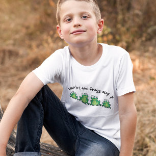 T-shirt Qui A Laissé Sortir Les Grenouilles ?