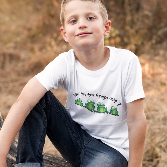 T-shirt Qui A Laissé Sortir Les Grenouilles ? (Créateur téléchargé)