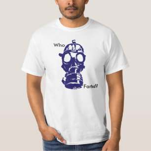 T-shirt Qui a mis le masque à gaz