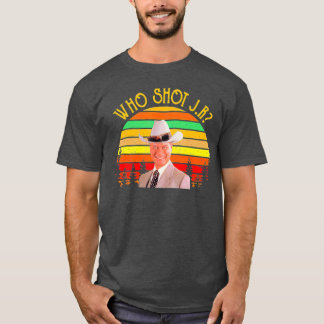 T-shirt Qui a tiré sur J R vintage shiirt