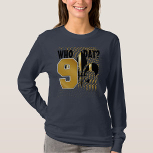 T-shirt Qui est-ce ? No 9/Coeurs d'or noir/Fleur de Lis