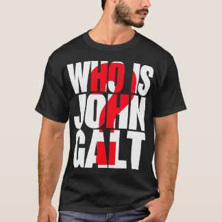 T-shirt Qui est John Galt ? avec le point d'interrogation