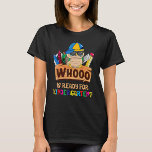 T-shirt Qui est prêt pour la maternelle Chouette Retour à