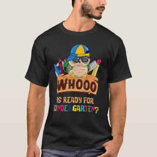 T-shirt Qui est prêt pour la maternelle Hibou Retour à l'é